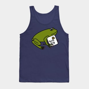 Green Frog goes on Girls Trip Tank Top